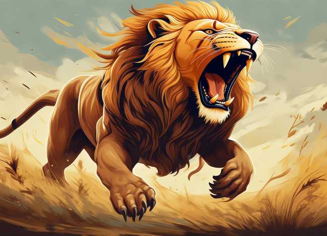 狮吼画 - 狮吼绘画
