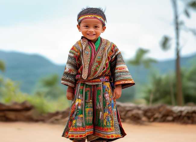 儿童民族服装（儿童民族服装图片男孩版）