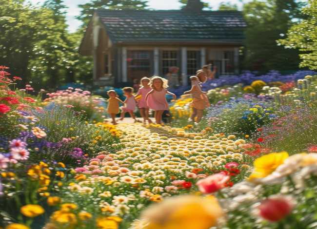 花园幼儿故事 - 幼儿园故事花路