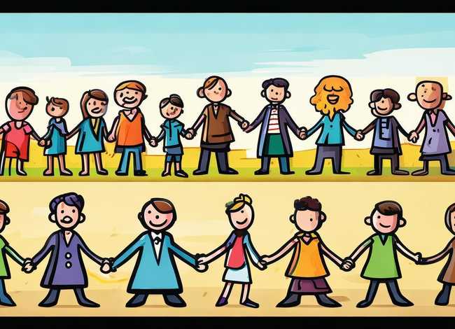 团结合作的图片卡通；团结合作的图片卡通简笔画