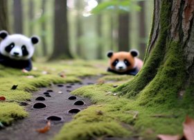 脚印 故事；脚印 故事熊猫灰豆和红豆