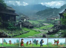 春雨的故事连环画 春雨的故事连环画图片