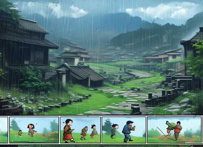 春雨的故事连环画 春雨的故事连环画图片