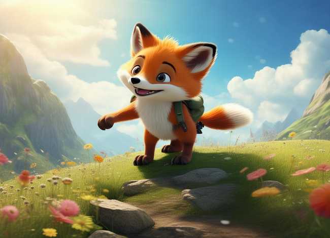 儿童故事小狐狸爬山；狐狸爬山的故事