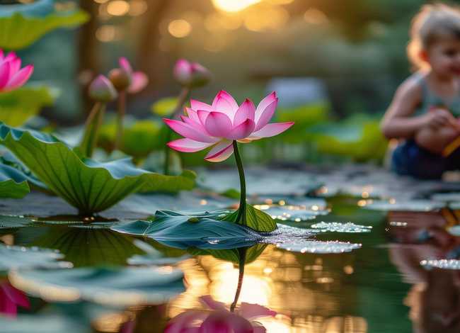 儿童荷花绘本故事，小荷花故事绘本