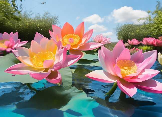 荷花的儿童画；荷花的儿童画图片