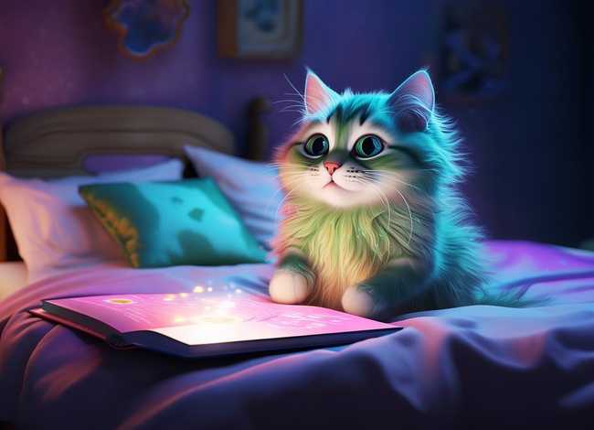 儿童睡前故事在线听会变色的孔雀 - 睡前故事会变颜色的小猫