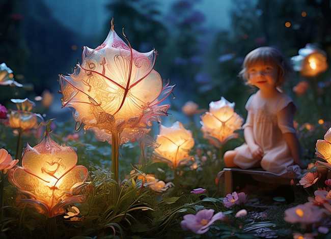 儿童故事花朵灯；灯花儿的故事