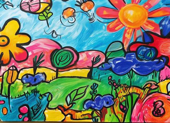 三年级儿童画、小学三年级儿童画