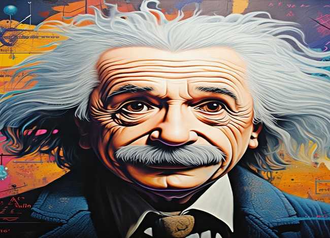 爱因斯坦的绘画、爱因斯坦的绘画怎么画