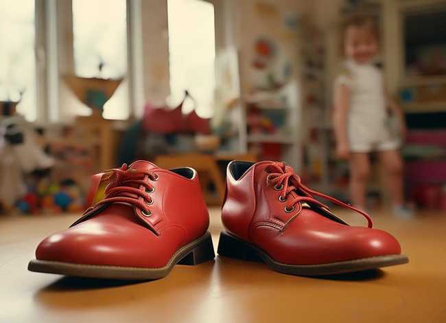80年代儿童红皮鞋；80年代儿童红皮鞋品牌