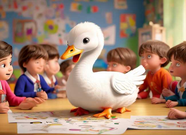 大班小朋友的故事大白鹅、大班小朋友的故事大白鹅教案