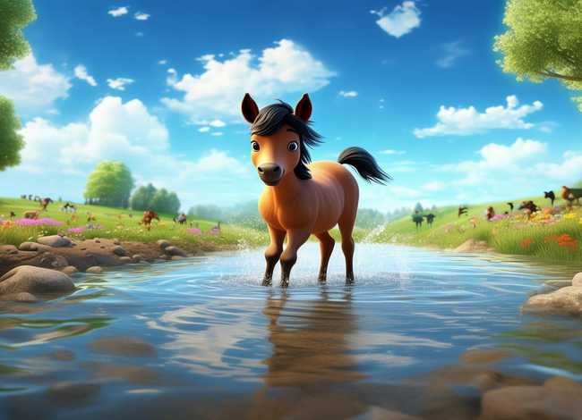儿童故事小马过河的故事素材视频（小马过河的故事视频播放）