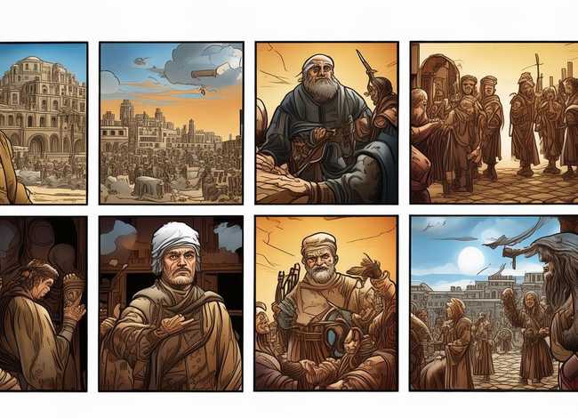 初中历史故事四格漫画手绘版，初中历史故事四格漫画手绘版图片