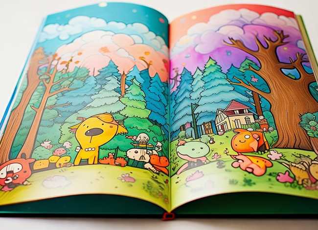 儿童故事涂色本；涂色故事绘本