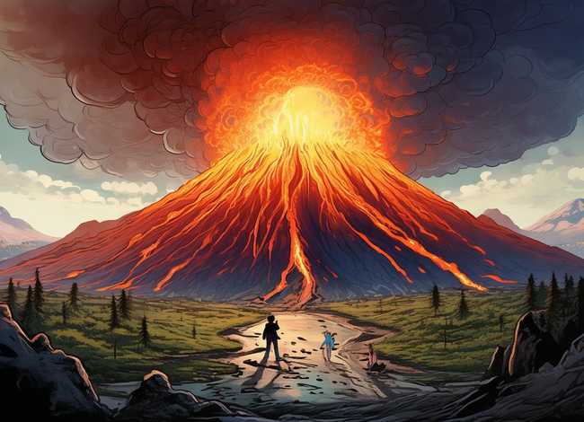 火山爆发儿童科普故事音频；火山爆发科普动画视频