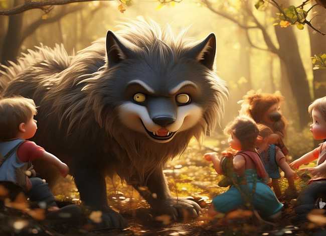 儿童大灰狼的故事完整版，少儿故事大灰狼的故事