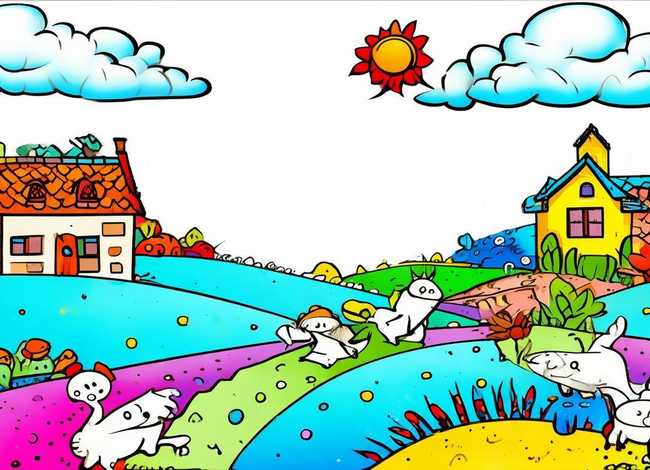 儿童故事绘本填色打印；幼儿绘本故事可打印涂色