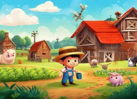 汤姆去农场儿童故事 - 汤姆去农场绘本故事