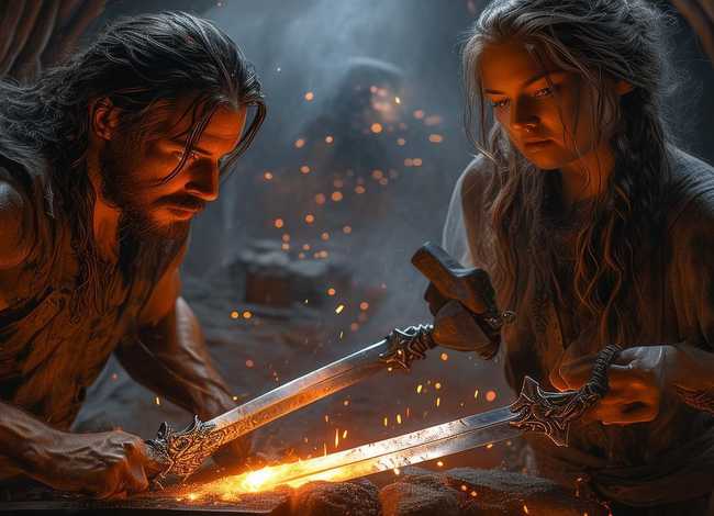 干将莫邪故事配图（干将莫邪故事配图大全）