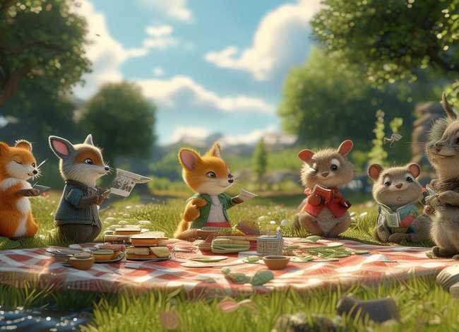 野餐童话故事 - 野餐的绘本故事