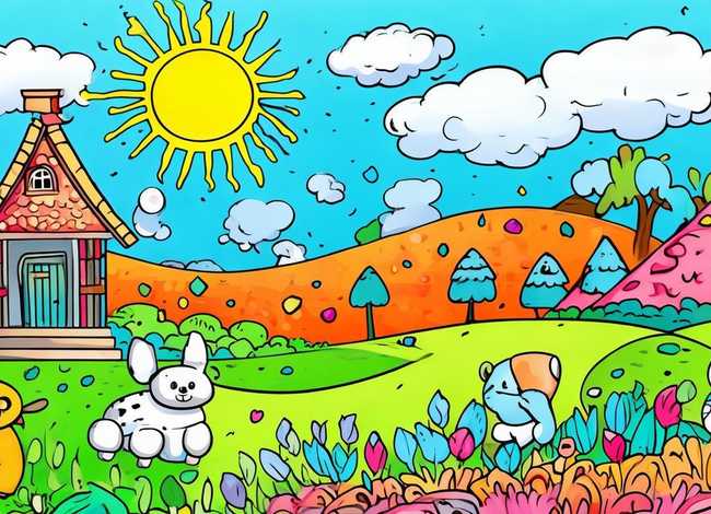 儿童故事绘本填色打印；幼儿绘本故事可打印涂色