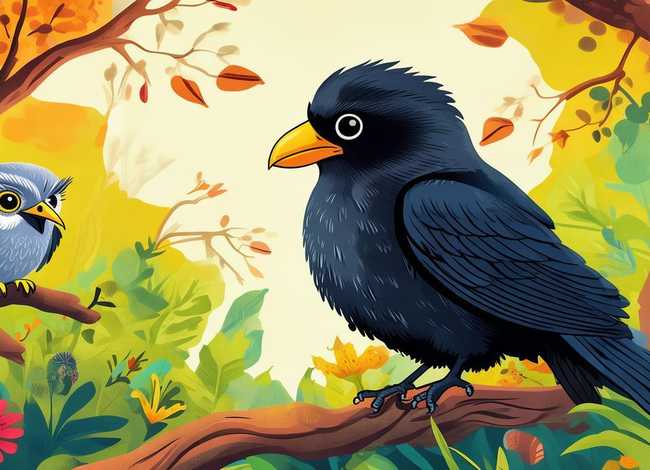 儿童故事3-6岁完整版乌鸦 - 幼儿故事书推荐3-6岁小乌鸦学艺