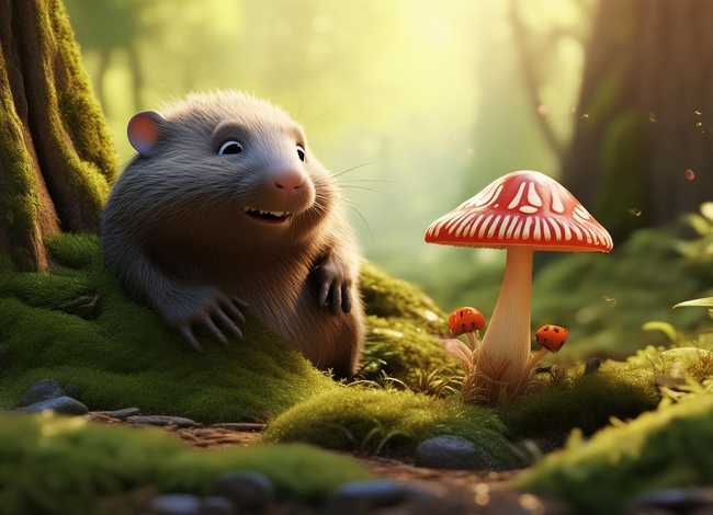 小鼹鼠和小蘑菇的故事（小鼹鼠和小蘑菇的故事内容）