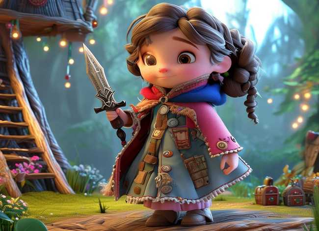 强盗儿童故事，强盗的小女孩故事