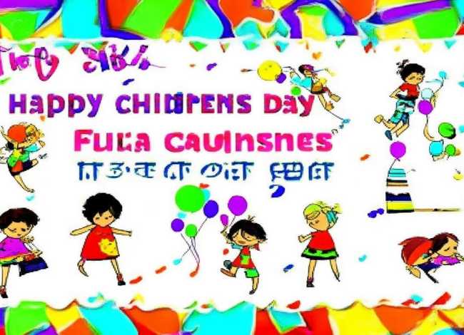 儿童节英文手抄报；儿童节英文手抄报模板