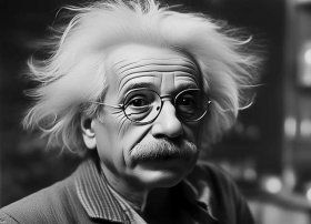 爱因斯坦的简单画像（爱因斯坦的简单画像图片）