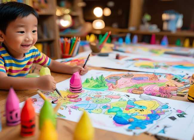 蜡笔小新儿童画、蜡笔小新儿童画画