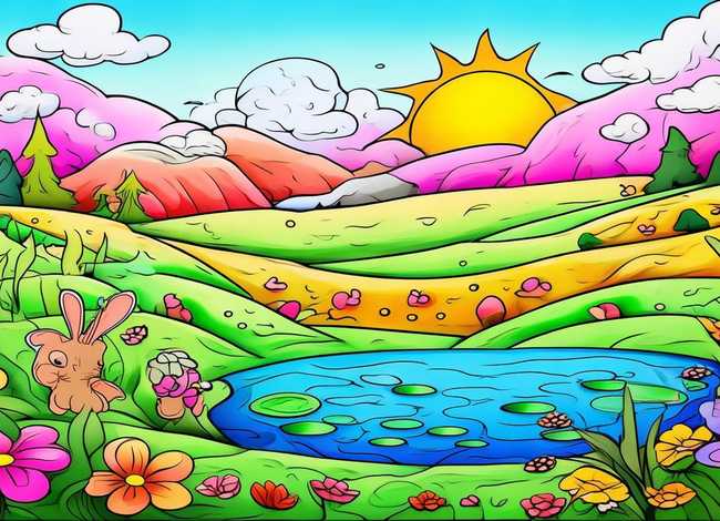 儿童填色书（儿童填色模板）