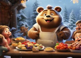 笨狗熊请客儿童故事 笨狗熊请客故事读后感