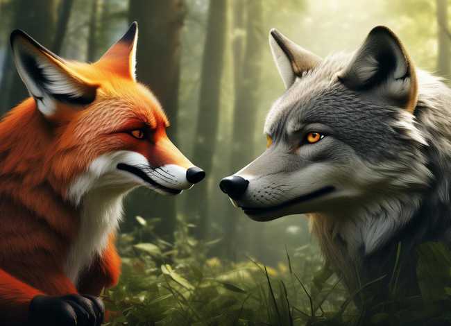 狼和狐狸的故事、大灰狼和狐狸的故事