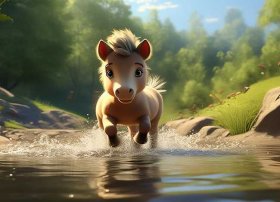 小马过河的故事视频；小马过河的故事视频加动作
