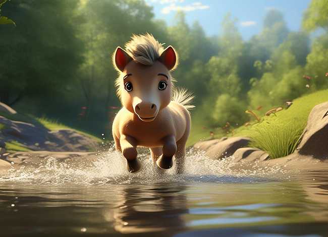 小马过河的故事视频；小马过河的故事视频加动作