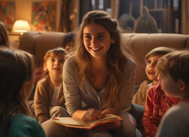 姐姐讲故事小孩、姐姐讲故事小孩视频