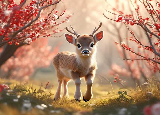 儿童故事梅花鹿的故事、幼儿梅花鹿的故事