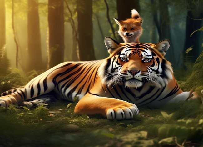 幼儿讲故事狐假虎威 - 幼儿讲狐假虎威的故事