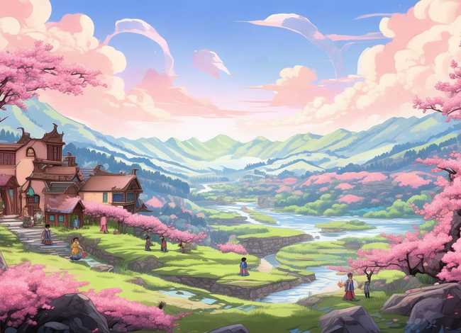 桃花源的故事绘本完整版（桃花源的故事绘本完整版图片）