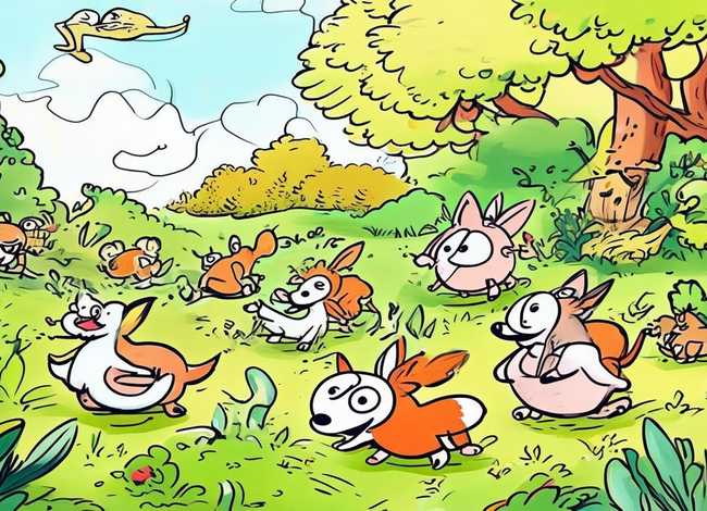 动物故事情节简笔画 - 动物故事情节简笔画图片