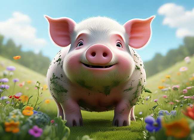 幼儿小故事大全短篇，幼儿故事大全短篇小猪变干净了