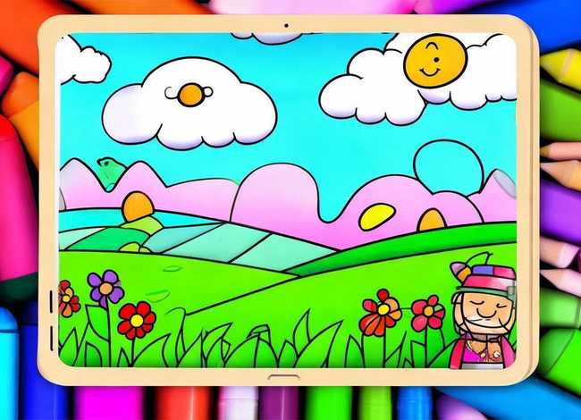 儿童app配色，儿童填色app