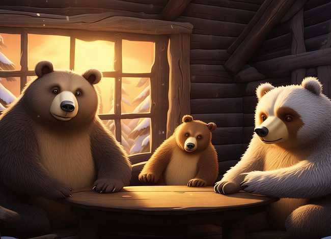 三只熊的简短故事，三只熊的简短故事英文