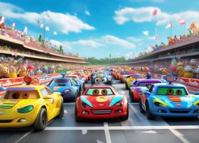 赛车故事儿童音频完整3-6岁，赛车比赛故事幼儿