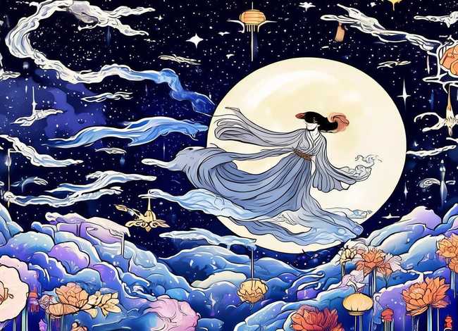 关于神话故事嫦娥奔月的手抄报；关于神话故事嫦娥奔月的手抄报怎么画