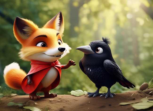 儿童乌鸦和狐狸的故事表演视频 狐狸与乌鸦幼儿表演故事视频