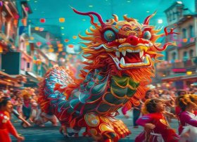 dragon dance,绘本故事、the dragon dance绘本
