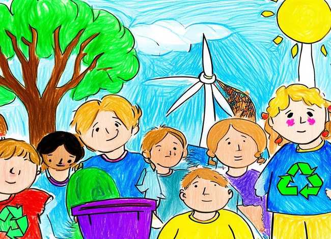 环保儿童画 - 环保儿童画图片
